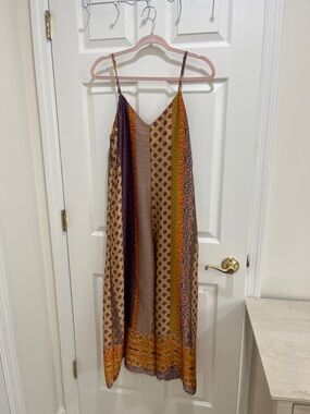 Dress Forum Tan, Mustard & Navy Boho jumper
